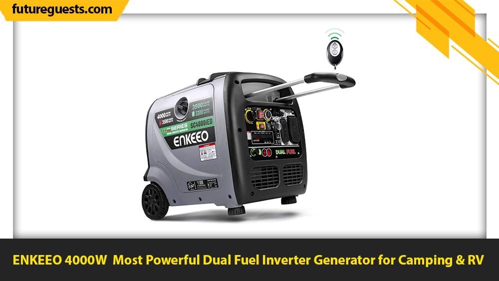 best dual fuel inverter generator for camping ENKEEO 4000W